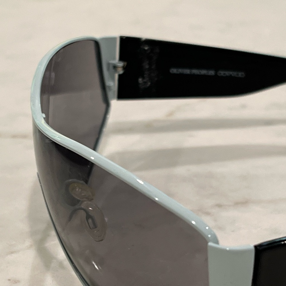 Oliver Peoples Shield Sunglasses in Light Blue and Gray - Picture 5 of 6